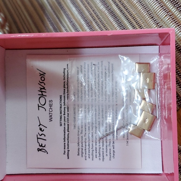 Betsey Johnson gold rhinestone watch main image 6